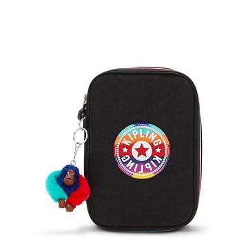 Kipling 100 Pens Case Bags Truly Black Rainbow | AU 1886PJ